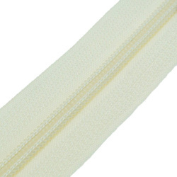 Taśma suwakowa zamek błyskawiczny ecru 1mb