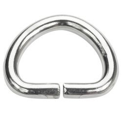 Półkółka kaletnicze do torebki szelek kombinezonu paska 16,5 mm srebrne 10 szt.