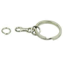 Kółka metalowe do breloków 20 mm 100 szt. baza z łącznikiem typu C1