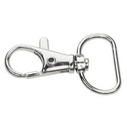 Karabińczyki zapięcie typ 20-N rybka srebrny 100 szt.