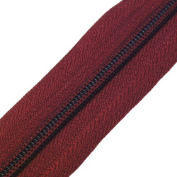 Taśma suwakowa zamek błyskawiczny bordowa 1mb