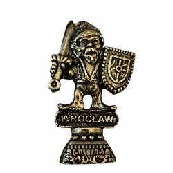 Figurka krasnala RYCERZA – Wrocław (znal)