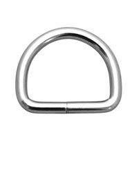 Półkółka kaletnicze do torebki szelek kombinezonu paska 30 mm , srebrne 1 szt.