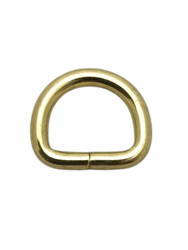 Półkółka kaletnicze do torebki szelek kombinezonu paska 16 mm złoty 1 szt.