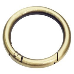 Otwierane kółko metalowe do toreb typu szekla miedziane 35/6