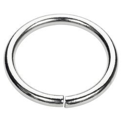 Kółko kaletnicze do torebki szelek kombinezonu 40 mm srebrne 100 szt.