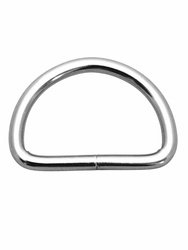 Półkółka kaletnicze do torebki szelek kombinezonu paska 40 mm , srebrne 1 szt.