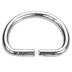 Półkółka kaletnicze do torebki szelek kombinezonu paska 18 mm srebrne 100 szt.