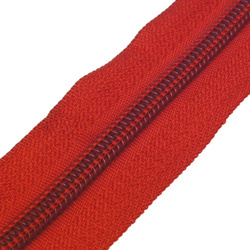 Taśma suwakowa zamek błyskawiczny czerwona 1mb