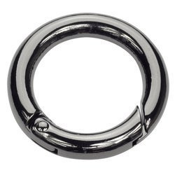 Otwierane kółko metalowe do toreb typu szekla czarne 25/6