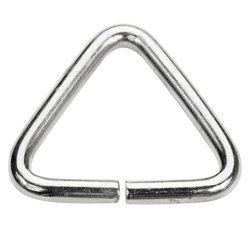 Trójkąty kaletnicze do torebki szelek kombinezonu paska 31/4 srebrne 10 szt.