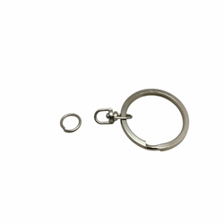 Kółka metalowe do breloków 23 mm 10 szt. baza z przekrętką