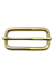 Metalowa klamra regulacyjna 50 mm – złoty kolor, solidne zapięcie do pasków i taśm 10 szt.