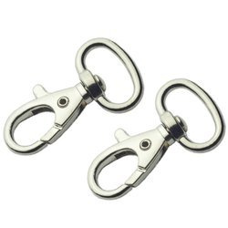 Karabińczyki zapięcie typ 16-N rybka srebrny 2 szt.