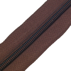 Taśma suwakowa zamek błyskawiczny brązowa 1mb