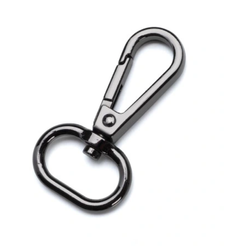 Karabińczyki zapięcie 15 rybka czarny nikiel