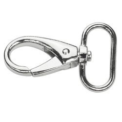 Karabińczyki zapięcie typ 25-A rybka srebrny 10 szt.